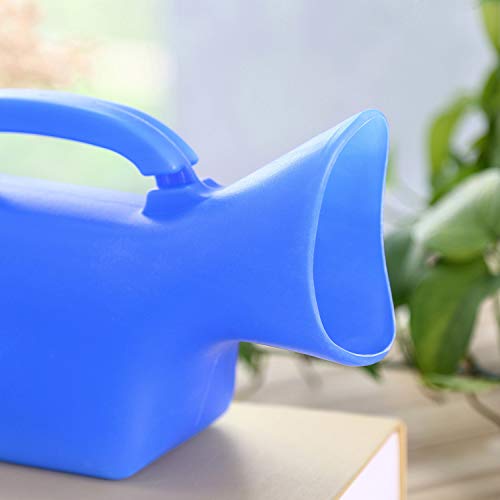 ONEDONE Female Urinals 1000mL Urine Bottle Urinal for Women Portable Urinal for Home Hospital Camp Truck Car Travel Pee Bottle (Blue)-2Pack
