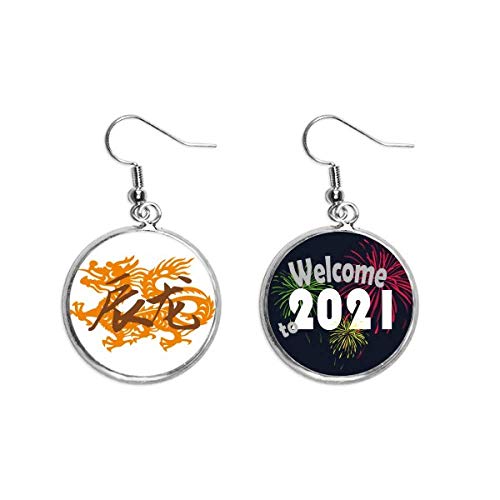 Pendientes de dragón bendición de plata el regalo místico ideal talla M