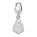 Purdue Bead Charm Small (1/2 Inch) Dangle (Sterling Silver)