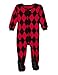 Leveret "Christmas" Striped Footed Pajama Sleeper 100% Cotton (Size 6M-5 Years)