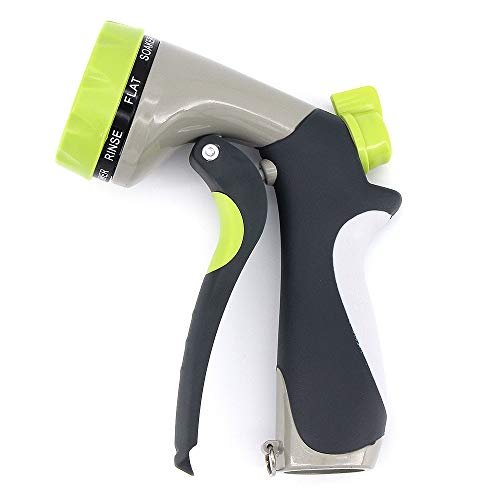 ShawFly Tuyau d'arrosage Pistolet d'arrosage Multifonction Buse de pulvérisation Haute Pression en Alliage de Zinc Pistolet à Eau pour Plantes Arrosage, Nettoyage, Lavage de Voiture Cover