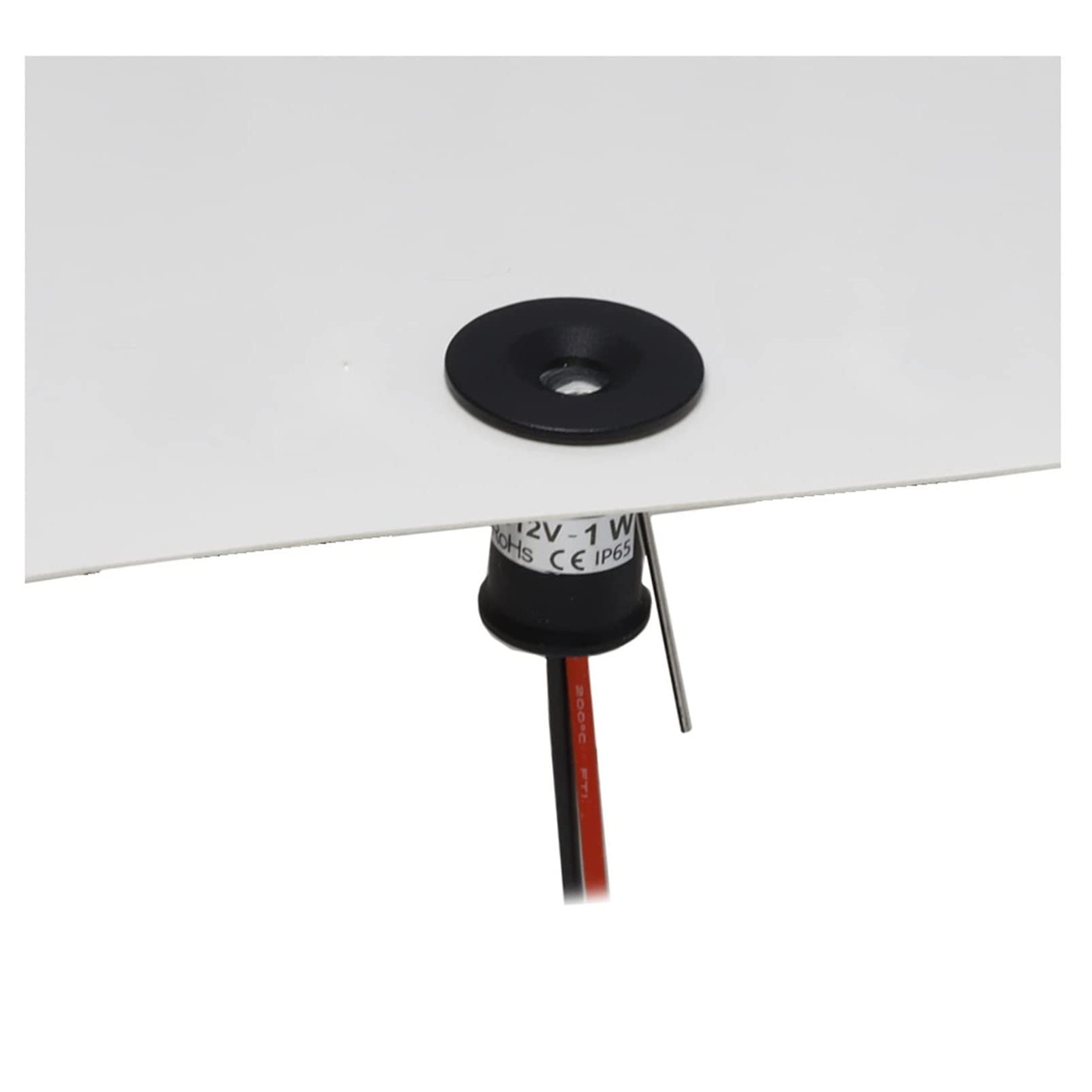 12 PCS Mini faretto da Incasso - Faretto da Incasso a soffitto dimmerabile da 1W, DC12V Display da Interno Vetrina da bancone LED (Color : Green, Size : 120 Degrees)