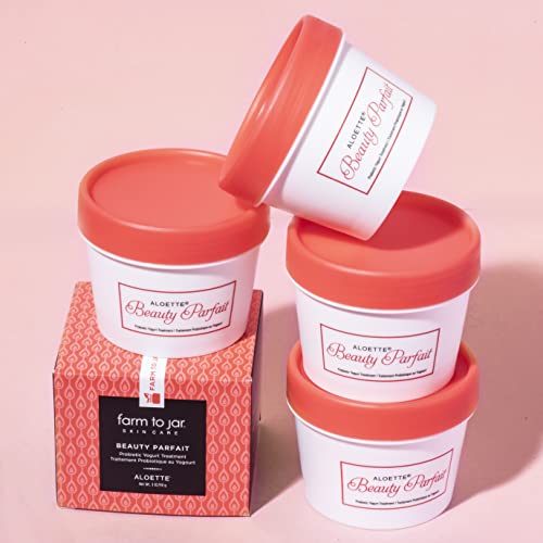 Aloette Beauty Parfait Probiotic Yogurt Treatment - Calming and Hydrating Mask - Infused with Natural Papaya Extracts - Reduces of Fine Lines and Wrinkles - Suitable for All Skin Types - 90 g - Image 4