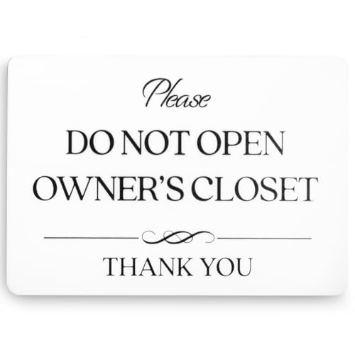 Do Not Open Owner's Closet Sign - Airbnb Essentials for Hosts