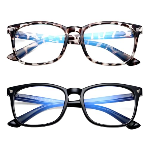 Image of Hycredi Kids Blue Light Blocking Glasses for Boys & Girls, Square Frame | Lightweight Eyewear For Daily Screen Time, Ideal For Computers, Gaming, Tablets And Phones With Comfortable Lenses