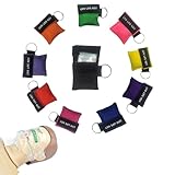 Beatmungsmaske Schlüsselanhänger 10 Stück,Cpr Maske Face Shield,Beatmungsmaske Erste Hilfe,Beatmungstuch,Beatmungsmaske Schlüsselanhänger,Für Erwachsene Und Kinder - Perfekter Schutz Für Den Notfall