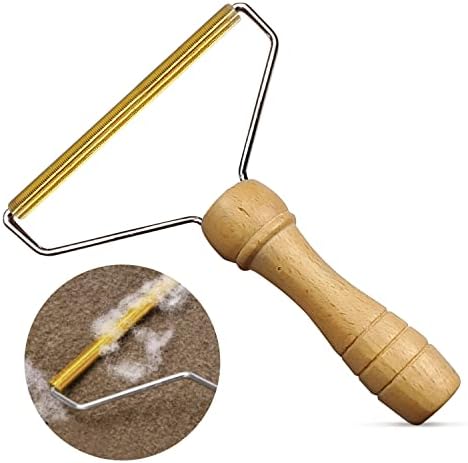 Redflyz Premium Portable Lint Remover Carpet Scraper Tool with Strong Grip - 360° Blade Lint Roller for Fuzz, Bobble and Pet Hair Remover for Carpet - Suitable for Stair Carpets, Sofa and Rugs