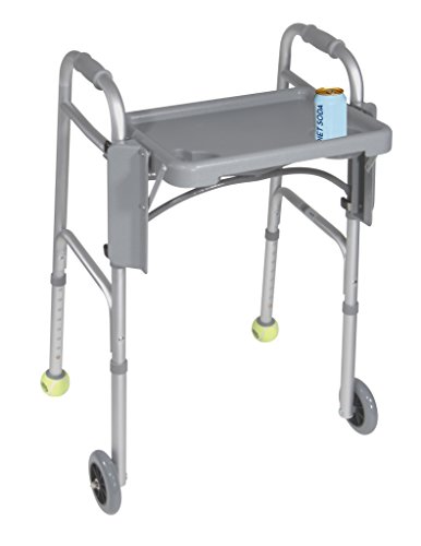 Drive Medical 10125 Walker Tray With Cup Holders, Gray #TOP1