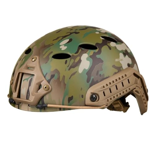 DLP Lightweight Tactical Bump Helmet - ImpaX Extreme - High Cut OPS Core Military Combat Airsoft Helmet - Fast MICH ACH - Includes - Mount for Night Vision & Accessory Bundle Included (CP)