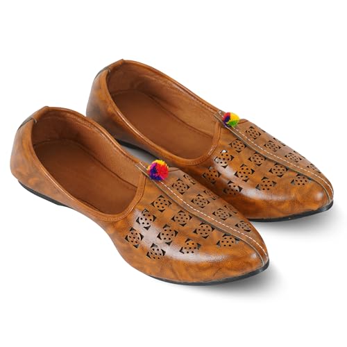 Image of DFR Mens Juttis Ethnic Mojaris | Casual Loafers Juti Shoe for Men