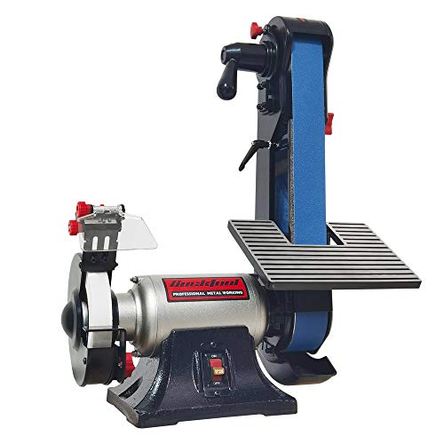 BUCKTOOL 2x42" Belt Sander 6" Bench Grinder Combo for Metalworking,3.5A | Knife…