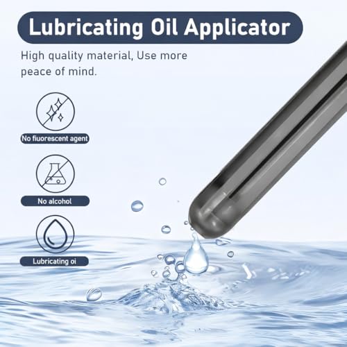 Image of 2 Pack Lube Applicator - Lube Shooter with Smooth Rounded Cap,Lube Applicator Reusable,Suitable for Men and Women(Gery)