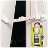 Door Buddy Adjustable Baby Proof Door Strap for Cats – Caramel. No Need for Cat Gate or Baby Gate with Pet Door. Child…