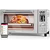 Nuwave Bravo Air Fryer Toaster Smart Oven, 10-in-1 Countertop Convection, 1800 Watts, 21-Qt Capacity, 50°-450°F Temp Controls, Top and Bottom Heater Adjustments 0%-100%, PFAS Free, Stainless Steel