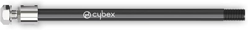 Cybex Perno passante per rimorchio per bici Cybex con perno posteriore da 12 mm, 169 - 184 mm (M12 x 1.0), Nero