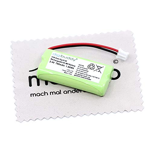 Batería de Repuesto para Siemens Gigaset AS15, AS140, AS140 Duo, AS150, AS150 Duo, AS150 Trio, AS160, AL14, AL14H, AL145, AL145 Duo, Q063 con paño de Limpieza mungoo