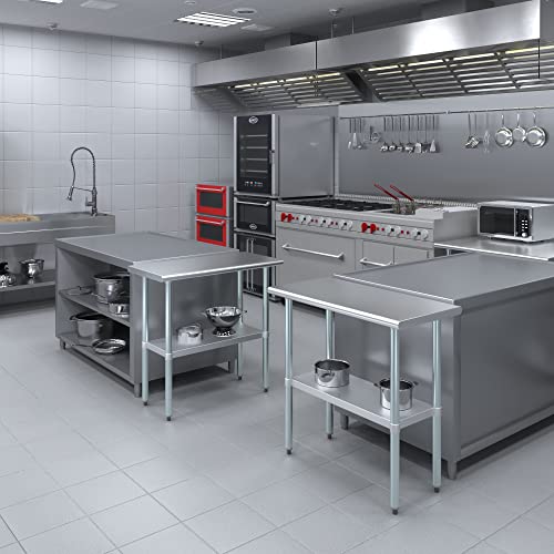18" X 36" Stainless Steel Work Table With Undershelf | Nsf Certified | Laundry Garage Utility Bench | Kitchen Island Food Prep #TOP7