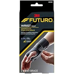 1 of FUTURO Compression Stabilizing Wrist Brace, Breathable, Large/X-Large