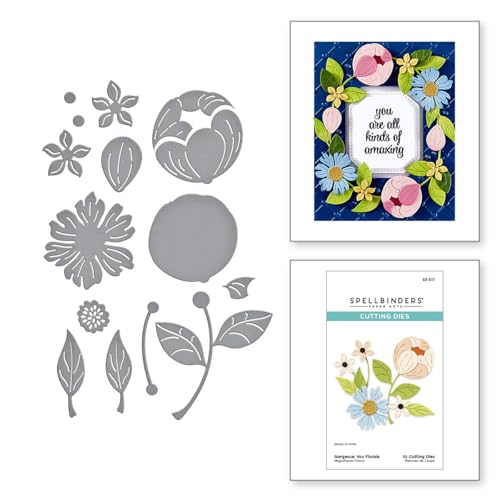 Spellbinders S3-517 Gorgeous You Florals Etched Dies from The Gorgeous You Collection by Spellbinders - Used condition - US$16.07