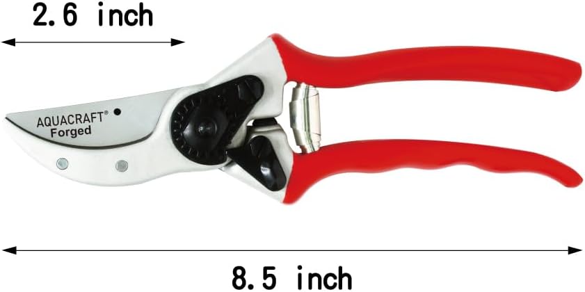 Forged Bypass Pruning Shears – SK5 Steel Garden Clippers with Safety Lock & Ergonomic Handle, Cuts Branches up to 1", Ideal for Plant & Branch Trimming