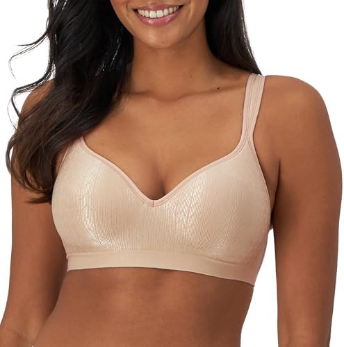 Bali Women's Wireless Bra DF3463, Comfort Revolution Full-Coverage Bras for Women, Moisture-Wicking, Wirefree