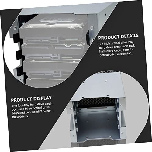 DIYEAH Hard Drive Cage Mounting Bracket for Cases Tray Storage Box for Internal Hard Drive Setup - Image 2