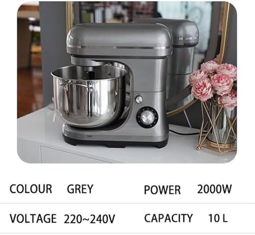 Mixer commerciale con supporto, 10 l, resistente, con 8 velocità, per panetteria e ristorante, attrezzatura da cucina di qualità professionale