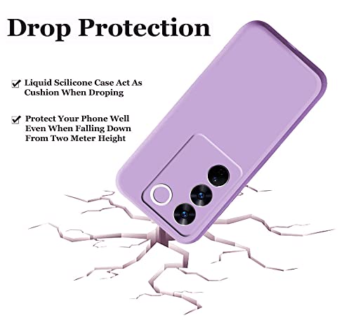 Image of A rtistque Back Cover Case for Vivo V27 5G / Vivo V27 Pro 5G With Camera Protection | Shockproof TPU | Stylish Protective Design | Slim Fit | Ultra Matte | Vivo V27 5G / V27 Pro 5G Back Cover - Purple