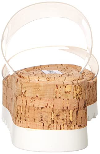 Steve Madden Women's Defuse Espadrille Wedge Sandal, Clear, 8 #TOP2