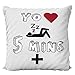 Cojín Yo Amo Dormir 5 Minutos mas, Regalo Cumpleaños Aniversario Divertido Detalle Amigo Amiga Original para el para Ella