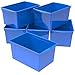 Storex Extra Large Book Bin, Blue, 6-Pack