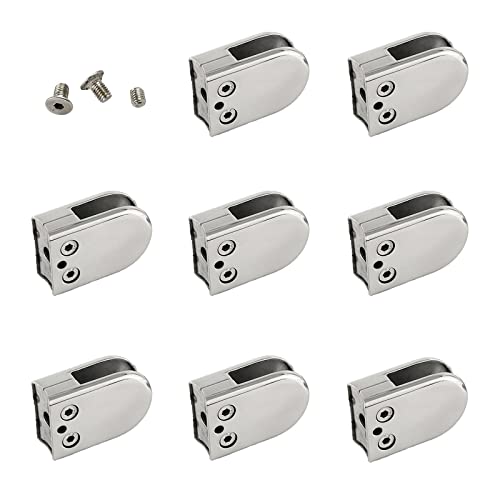 Fixation de verre en acier inoxydable 304 finition brossée durable