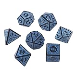 Dé 6 7pcs / Set NUMÉRO DE NUMÉRO Multi-Faced Couleur DE Resin DE Resin avec...