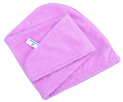 Hopeshine Hair Towel Twist Women's Soft Shower Towels For Hair Turban Wrap Drying Head Towels Great Gift For Women (Blue+Purple+Rose Red 3-Pack) #TOP3