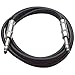 Seismic Audio - SATRX-6 - Black 6' 1/4" TRS to 1/4" TRS Patch Cable