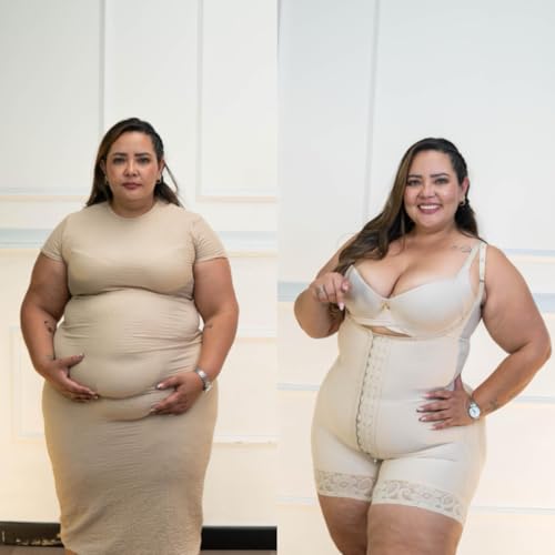 Forma Tu Cuerpo, Colombian Faja, Stage 2 Compression Garment for Women Post Surgery, Tummy Tuck Liposuction Shapewear, Colombian Hourglass Faja Open Bust, Waist Trainer Tummy Control BEI 2XL — view 5
