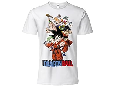 Camiseta DragonBall Oficial Personajes Saga Blanco Niño Adulto y Chico, blanco, M | Ya disponible en tu tienda friki favorita! En mundofriki.es!