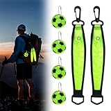 【Set pratique et polyvalent】Le pack inclut 2 lampes LED cartable et 4 pendentifs réfléchissants, idéals comme accessoire sécurité cartable, pour sac à dos, promenade, marche, camping ou activités extérieures