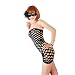 King Love Sexy Lingerie Mesh Hole Baby Doll Strapless Dress One Size Fits All for Women (M-L)