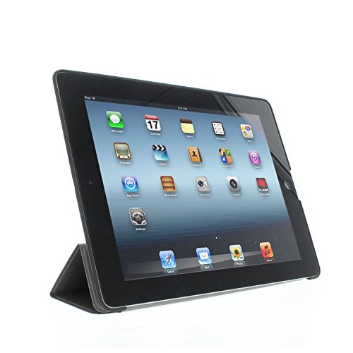 Khomo - Ipad 2 3 And 4 Generation Case - Dual Series - Super Slim Twill Grey Cover With Rubberized Back And Smart Auto Wake Sleep Feature For Apple Ipad 2, 3Rd And 4Th #TOP4