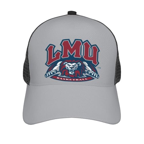Loyola Marymount University Curved Brim Mesh Baseball Cap Casual Sun Hat for Unisex Black