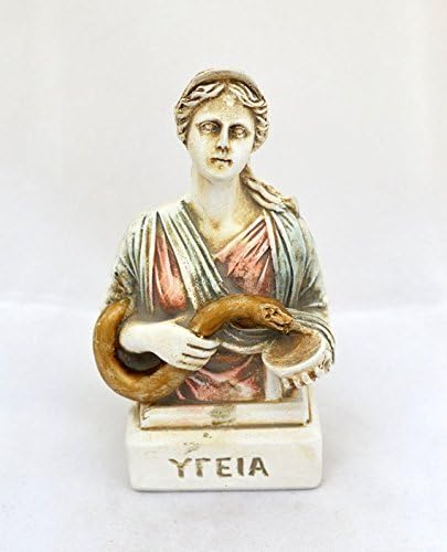 Estia Creations Hygieia Hygiene Ancient Greek Goddess of Health Sculpture Statue Bust