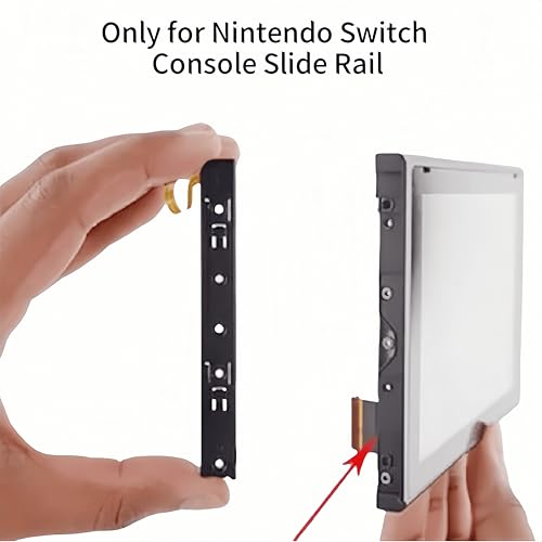 image for HYYHFIX Right and Left Slide Rail Bracket for Nintendo Switch Replacem