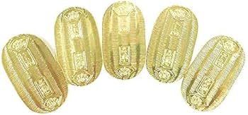 Amazon.co.jp: 小判 5枚組◇慶長小判 レプリカ 時代劇 小道具 撮影用