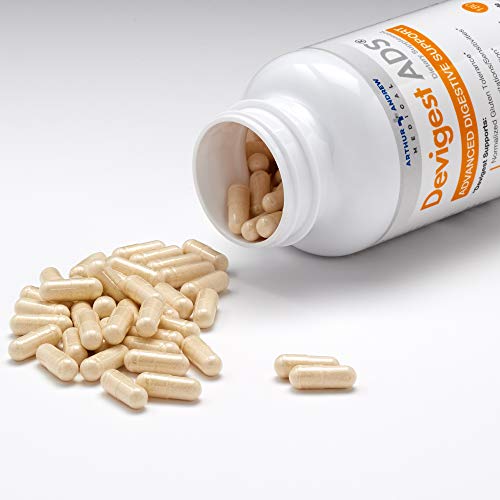 Arthur Andrew Medical - Devigest Ads, Advanced Digestive Support, Relief For Lactose Intolerance And Casein Sensitivities, Vegan, Non-Gmo, 180 Capsules #TOP2