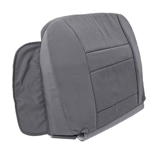 NLQR Driver Side Bottom Seat Cover & Foam Cushion Replacement Cloth Medium Slate Gray Compatible with Dodge Ram 2500 3500 4500 5500 2006 2007 2008 2009 2010