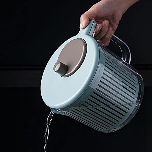 Hedtec Dryer Household Salad Spinner Non Slip Vegetables Dryer Fruits Salad Spinner Manual Vegetables Salad Spinner Kitchen Tool Accessories Filter Kitchen #TOP4