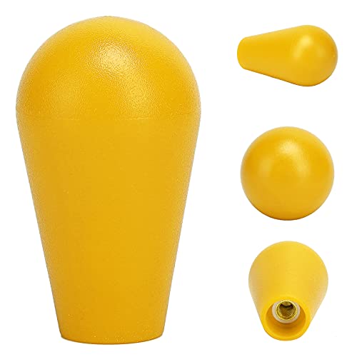 ciciglow Joystick's Oval Balltop, Oval Joystick Head Rocker Ball Top Handle M6 Type Game DIY Teile Ersatzgriff Gaming Zubehör(Gelb)