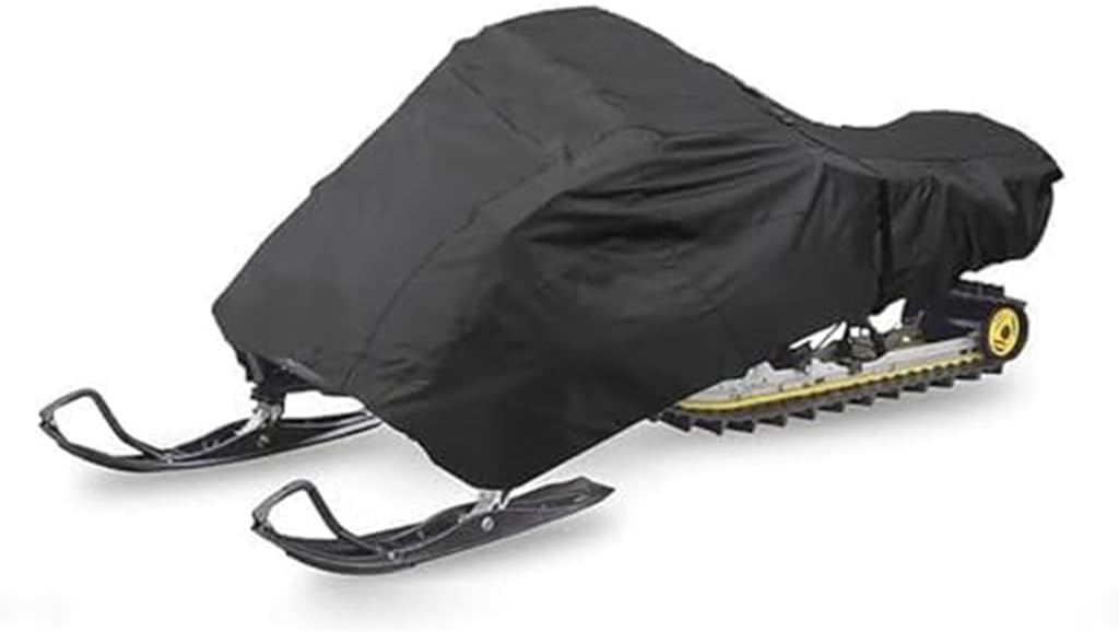 Snowmobile Cover for Yamaha Venture 600 1990 1991 1992 1993 1994 1995 1996 1997 1998-2004, Waterproof Dust Trailerable Sled Storage Anti-UV Snow Car Sled Cover