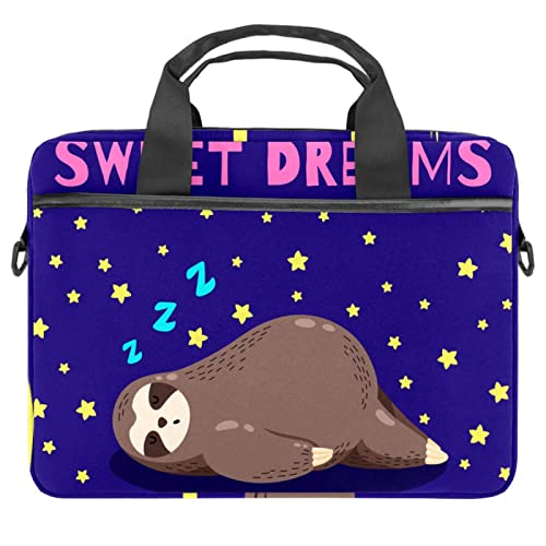 Housse ordinateur portable 13.3 pouces avec bandoulière et motif paresseux